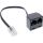 InLine ISDN Verteiler 1x RJ45 ST / 2x RJ45 BU, (8P4C), o. Endwiderstände, 0,15m