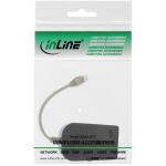 InLine ISDN Verteiler, 8x RJ45 Buchse, mit Endwiderständen, schwarz, 15 cm