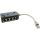 InLine ISDN Verteiler, 8x RJ45 Buchse, mit Endwiderständen, schwarz, 15 cm