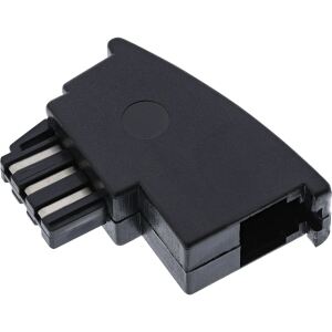 InLine TAE-F Adapter, TAE-F Stecker auf RJ11 Buchse, für Import Telefone