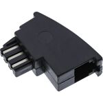 InLine TAE-F Adapter, TAE-F Stecker auf RJ11 Buchse, für Import Telefone