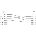 InLine TAE-F Adapter, TAE-F Stecker auf RJ11 Buchse, für Import Telefone