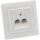 InLine ISDN Anschlussdose, 2x RJ45 BU, Unterputz, Schraubanschluss 2x 8-fach