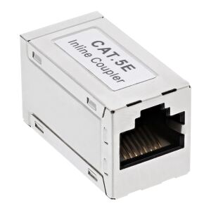 InLine Patchkabelkupplung Metall Cat.5e, 2x RJ45 Buchse, geschirmt