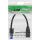 InLine RJ45 Schnittstellenschutz Cat.6A S/FTP, RJ45 St./Bu., schwarz, 0,2m