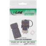 InLine Patchkabelbuchse, RJ45 Cat.6A, IP68, für Industrie, mit Staubkappe