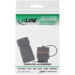 InLine Patchkabelkupplung, RJ45 Cat.6A, IP68, für Industrie, mit Staubkappe
