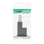 InLine Patchkabel-Adapter Cat.6A, RJ45 Stecker/Buchse, 90° nach oben gewinkelt