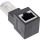InLine Patchkabel-Adapter Cat.6A, RJ45 Stecker/Buchse, 90° nach oben gewinkelt