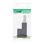InLine Patchkabel-Adapter Cat.6A, RJ45 Stecker/Buchse, 90° nach unten gewinkelt