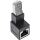 InLine Patchkabel-Adapter Cat.6A, RJ45 Stecker/Buchse, 90° nach unten gewinkelt