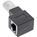 InLine Patchkabel-Adapter Cat.6A, RJ45 Stecker/Buchse, 90° rechts gewinkelt