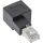InLine Patchkabel-Adapter Cat.6A, RJ45 Stecker/Buchse, 90° rechts gewinkelt