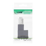 InLine Patchkabel-Adapter Cat.6A, RJ45 Stecker/Buchse, 90° nach links gewinkelt