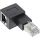 InLine Patchkabel-Adapter Cat.6A, RJ45 Stecker/Buchse, 90° nach links gewinkelt