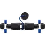 InLine Kabelverbinder Leergehäuse RJ45 Keystone, IP68, mit Deckel