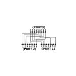 InLine Cat.5e T-Adapter (Port-Doppler), RJ45 Stecker an 2x RJ45 Buchse 0,15m