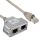 InLine Cat.5e T-Adapter (Port-Doppler), RJ45 Stecker an 2x RJ45 Buchse 0,15m