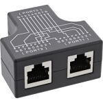 InLine Cat.5e STP T-Adapter (Port-Doppler), RJ45 Buchse an 2x RJ45 Buchse