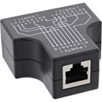 InLine Cat.5e STP T-Adapter (Port-Doppler), RJ45 Buchse an 2x RJ45 Buchse