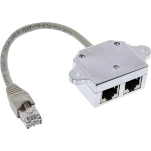 InLine Cat.5e / ISDN T-Adapter RJ45 Stecker an 2x RJ45 Buchse, 0,15m