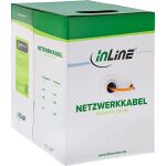 InLine Verlegekabel Cat.6, 250MHz, S/FTP (PiMf), CU, AWG23, halogenfrei, 500m