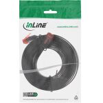 InLine Patchkabel flach, U/UTP, Cat.6, schwarz, 2m