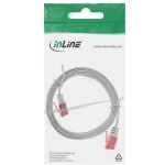 InLine Patchkabel flach, U/UTP, Cat.6, grau, 0,5m