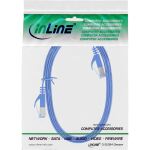 InLine Patchkabel flach, U/FTP, Cat.6A, blau, 2 m