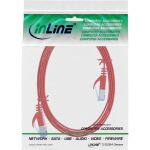InLine Patchkabel flach, U/FTP, Cat.6A, rot, 3 m