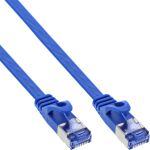 InLine Patchkabel flach, U/FTP, Cat.6A, blau, 5 m