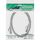 InLine Patchkabel flach, U/FTP, Cat.6A, grau, 1,5 m