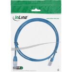 InLine Patchkabel slim, U/FTP PiMf, Cat.6A, blau, 1 m