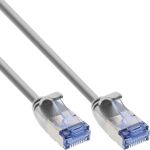 InLine Patchkabel slim, U/FTP PiMf, Cat.6A, grau, 7,5 m