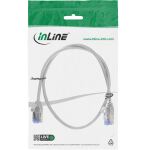 InLine Patchkabel slim, U/FTP PiMf, Cat.6A, grau, 0,5 m
