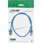 InLine Patchkabel slim, U/FTP PiMf, Cat.6A, blau, 0,5 m