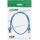 InLine Patchkabel slim, U/FTP PiMf, Cat.6A, blau, 0,5 m