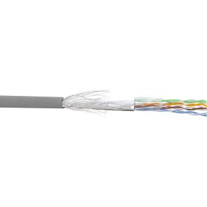 InLine Patchkabel Cat.5e, grau, SF/UTP, AWG26, CCA, PVC, 100m