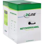 InLine Patchkabel Cat.5e, schwarz, SF/UTP, AWG26, PVC, 100m