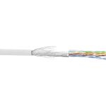 InLine Patchkabel Cat.5e, weiß, SF/UTP, AWG26, PVC, 100m
