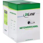 InLine Patchkabel Cat.5e, grau, F/UTP, AWG26 CCA, PVC, 100m