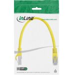 InLine Patchkabel, SF/UTP, Cat.5e, gelb, 0,25m
