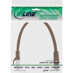 InLine Patchkabel, SF/UTP, Cat.5e, braun, 0,3m