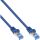InLine Patchkabel, Cat.6A, S/FTP, TPE (LSZH), CCA, blau, 1m