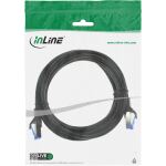 InLine Patchkabel, Cat.6A, S/FTP, PE outdoor, schwarz, 0,5m