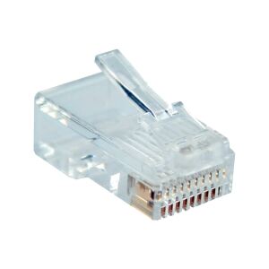 InLine Modularstecker, 10P10C zum Crimpen (Westernstecker) auf Flachkabel, 10er