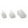 InLine Modularstecker, 6P6C RJ12 zum Crimpen auf Flachkabel, 100er Pack