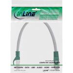 InLine Crossover Patchkabel, SF/UTP, Cat.5e, grau, 0,25m