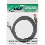 InLine Crossover Patchkabel, S/FTP, Cat.6, schwarz, 0,3m