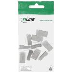 InLine Modularstecker 8P8C RJ45 zum Crimpen auf Rundkabel, geschirmt, 10er Pack